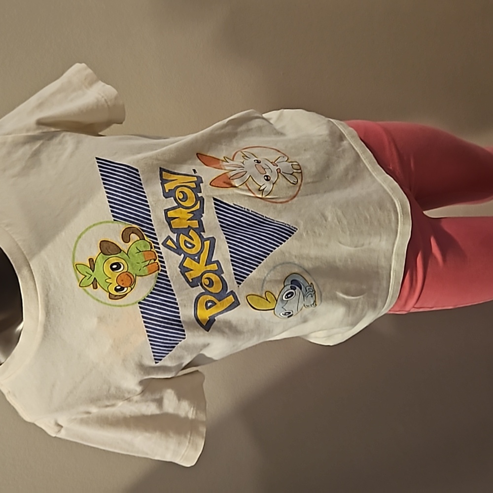Pokémon Girl's White  T-shirt